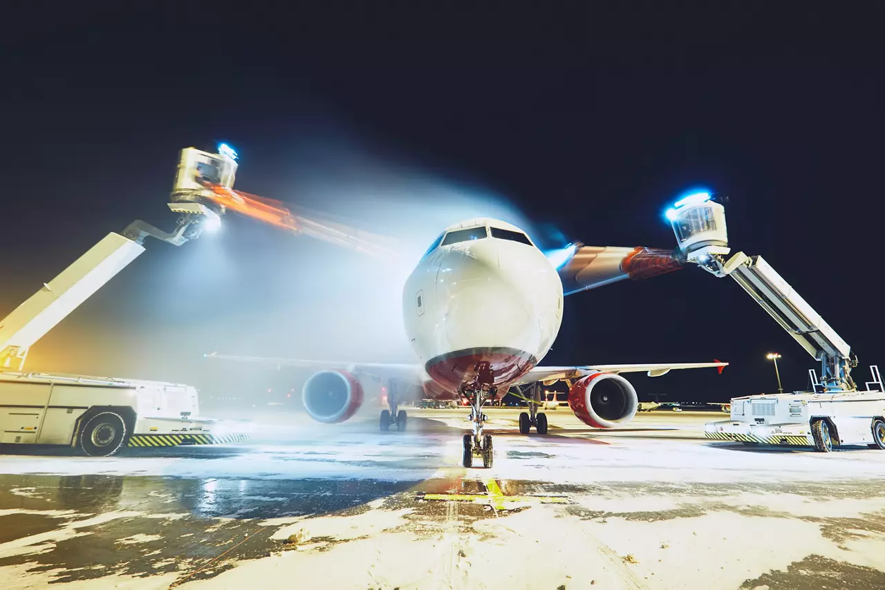 Aircraft before flight  