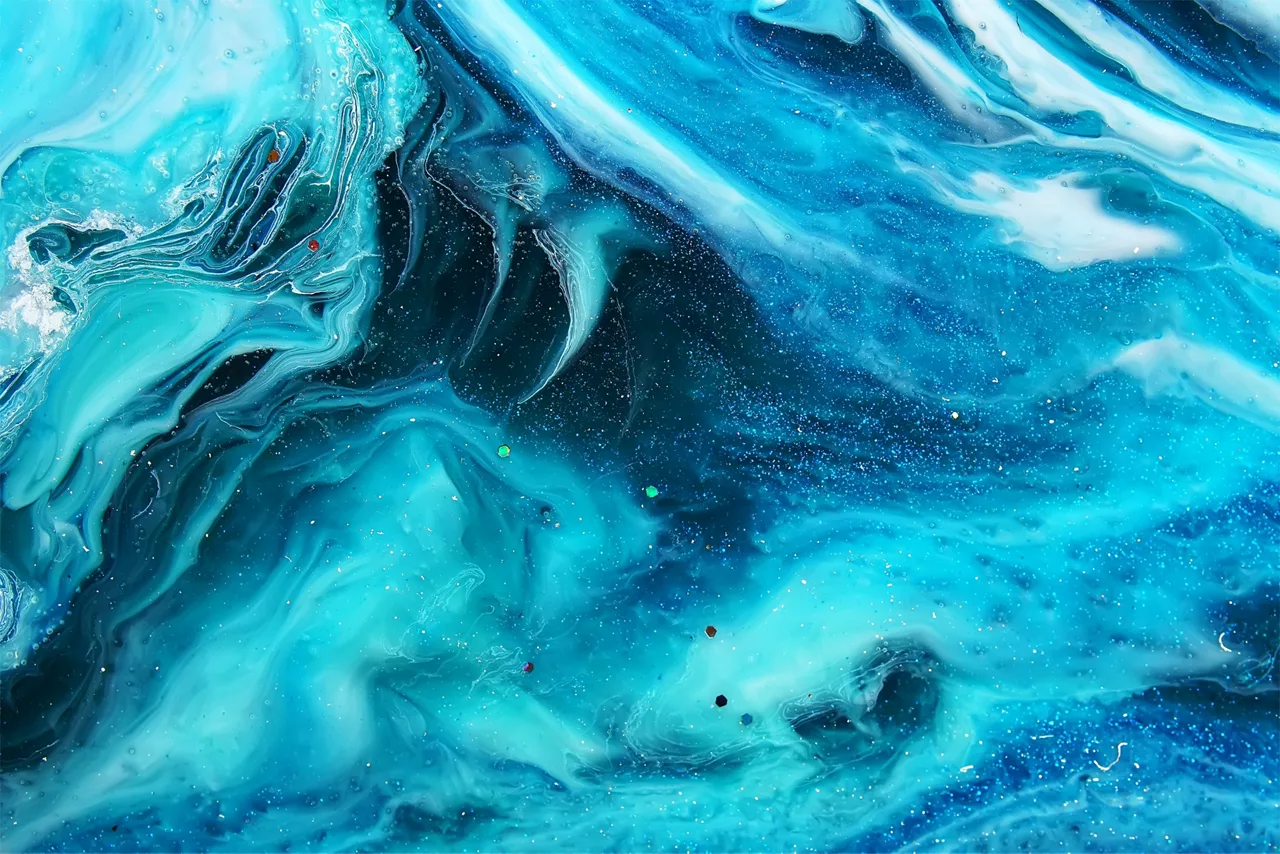 Acrylic abstract art